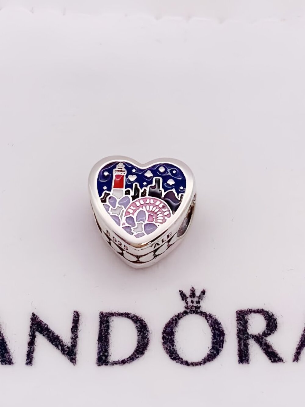 Pandora NJ Jersey Girl Charm S925 Silver with box